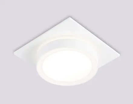 Светильник встраиваемый TN52421 WH/FR белый/белый матовый GX53 max 12W 105*105*45