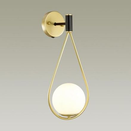 4810/1W PENDANT ODL21 493 золтой/черный/белый Бра с выкл. E14 1*40W FLARI