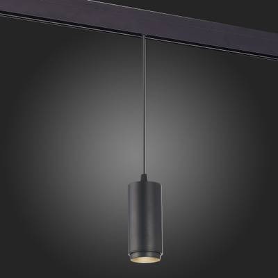 ST357.433.06 Магнитный трековый светильник подвесной ZOOM Черный LED 1*6W 3000K 667Lm Ra&gt;80 10-60° IP20 D60xH120 48V