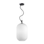 4752/1 PENDANT ODL21 489 белый/черный Подвес E27 60W ROOFI