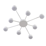 8343/8C COMFI LN26 252 белый, металл Люстра GX53 LED 8*7W 220V TORINA
