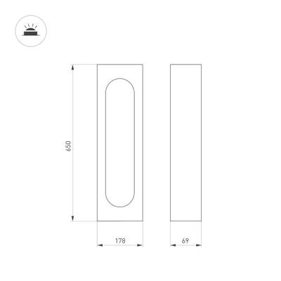 Светильник LGD-MUSE-BOLL-H650-12W Warm3000 (DG, 296 deg, 230V) (Arlight, IP65 Металл, 3 года)