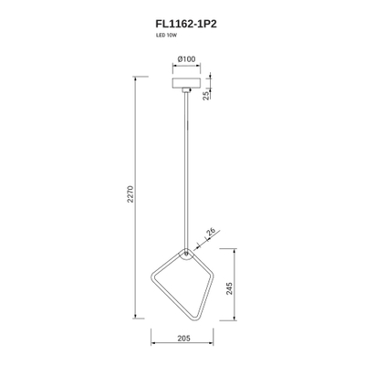 Подвесной светильник Visio FL1162-1P2, LED