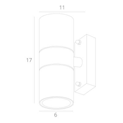Фасадный светильник Arte Lamp MISTERO A3302AL-2BK, 2хGU10