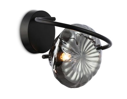 Светильник настенный LH15005 BK/SM черный/дымчатый G9 max 40W 195*210*170
