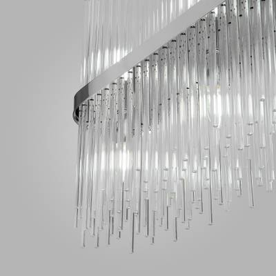 Умная подвесная люстра со стеклянным рассеивателем 485/10