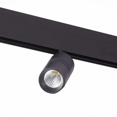 ST365.436.07 Магнитный трековый светильник Черный LED 1*7W 3000K 595Lm Ra>80 36° IP20 L-xW44xH90 48V