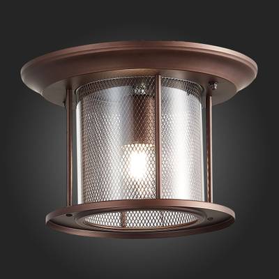SL080.402.01 Светильник уличный потолочный ST-Luce Темный кофе/Прозрачный, Темный кофе E27 1*60W