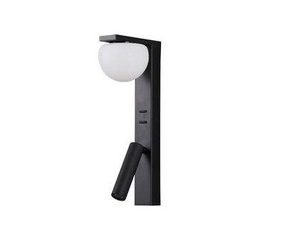 Настенный светильник Грета черный W9*12 h22 Led 7W+3W (4000K)