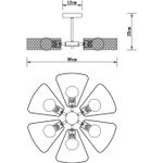 Потолочная люстра Arte Lamp MAASYM A7044PL-6BK, 6хE27