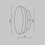 Настенный светильник (бра) Basic Texture 2700-4000К 5Вт MOD461WL-L5BK. TM Maytoni