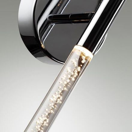 4370/10WL HIGHTECH ODL23 235 хром полированный/акрил с пузырьками Настенный св-к IP20 LED 8W 315Лм 3000K SPARKY