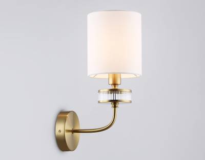 Светильник настенный LH71255 BS/WH латунь/белый E14 max 40W 210*160*310