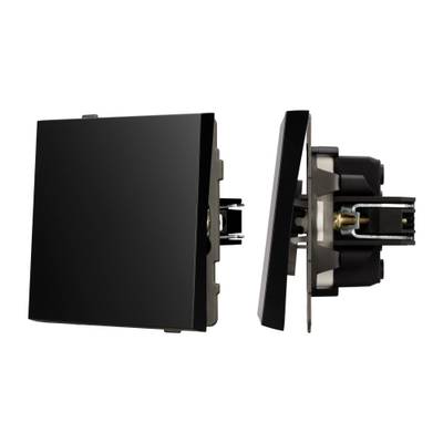 Механизм выключателя одноклавишный перекрёстный SWT-TENDO-MKX1-PL-BK (230V, 10A) (Arlight, -)