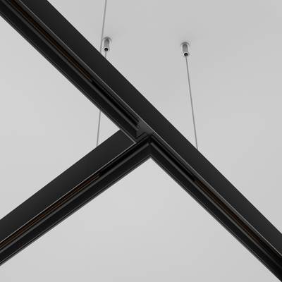 Коннектор Т-образный Exility накладной черный, TRA034CT-41B. TM Maytoni