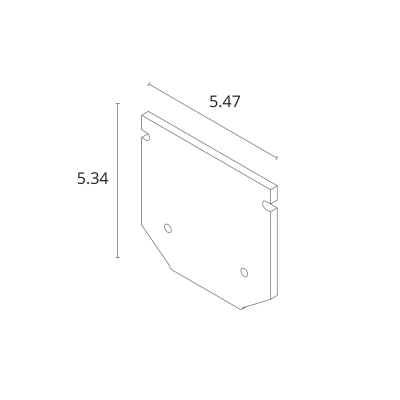 Заглушка для профиля EXPERT-ACCESSORIES A641005E