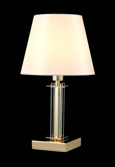 Настольная лампа Crystal Lux NICOLAS LG1 GOLD/WHITE 3401/501