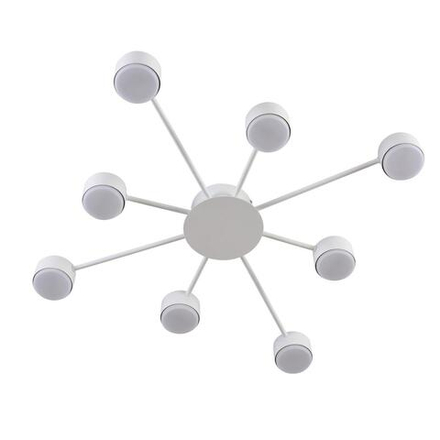 8343/8C COMFI LN26 252 белый, металл Люстра GX53 LED 8*7W 220V TORINA