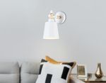 Настенный светильник со сменной лампой TR82212 WH/LW белый/светлое дерево E27 max 40W 230*130*190