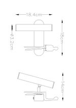 Бра Arte Lamp ALBERT A2173AP-1BK, 1хLED