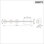358573 STREET NT21 375 темно-серый Ландшафтный настенный светильник IP54 LED 4000K 12W 85-265V CALLE