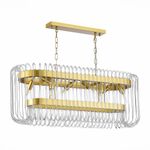 SL1228.203.08 Люстра подвесная ST-Luce Золотистый/Прозрачный E14 8*40W