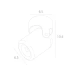 Спот Arte Lamp LIBRA A3316PL-1BK, 1хGU10