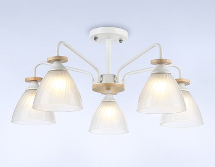 Светильник подвесной TR9567/5 WH/FR белый/белый матовый E27/5 max 40W D620*250