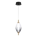 SL6130.403.06 Светильник подвесной ST-Luce Черный/Белый, Дымчатый LED 1*8W 3000K