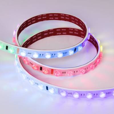 Светодиодная лента герметичная DMX-FLT-PS-S36-23mm 24V RGB-PX6 (20 W/m, IP67, 30deg, 5m) (Arlight, бегущий огонь)