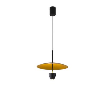 08466-35,20(33) Подвес Синди бронза/золото d35 h160 Led 7W (4000K) с лифтом