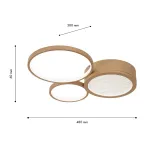Потолочный светильник Campus 4681-3C, LED*65W 3000-7000K. ТМ F-Promo
