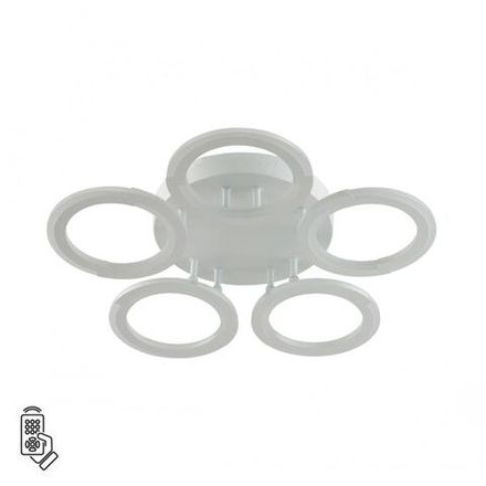 8027/55CL LEDIO LN25 белый/белый, металл/акрил Потолочный светильник с ПДУ LED 55W 3000-6000К 220V KALIFA