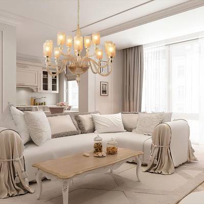 Люстра Crystal Lux SILVESTRO SP12 AMBER 2971/312