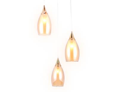 Подвесной светильник TR3549/3 GD/TI золото/янтарь E14 max 40W 370*130*1000