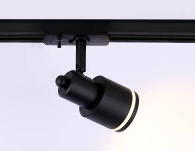 Светильник однофазный трековый GL5206 BK черный GU10 max 12W