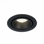 ST705.438.10 Св-к встр. Черный LED 1*10W 3000K 750Lm Ra&gt;90 38° IP20 D102xH85 170-240V