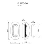 Бра Nobilta FL1183-2W, LED