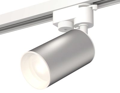 Комплект трекового однофазного светильника XT6324001 SSL/SWH серебро песок/белый песок MR16 GU5.3 (A2520, C6324, N6101)