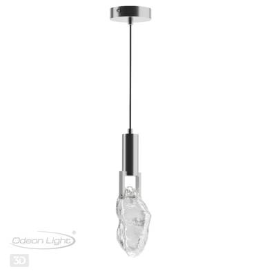 6696/5L MIDCENT ODL24 339 Подвесной светильник матовый никель/металл/стекло IP20 LED 5W 200Лм 3000K LIA