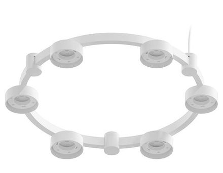 Корпус светильника Techno Ring подвесной для насадок Ø85мм C9231/6 SWH белый песок D550*70.5mm GX53/6