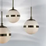 813111 Подвес GLOBO 1х40W E14 electroplating bronze/white Lightstar