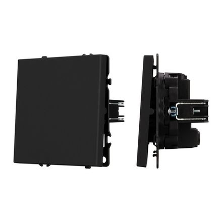 Механизм выключателя одноклавишный перекрёстный SWT-NOBE-MKX1-SFPL-BK (230V, 10A) (Arlight, -)