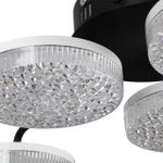 8236/6CL LEDIO LN25 черный, металл/акрил Люстра потолочная с пультом ДУ LED 85W 3000-6000К 220V DIDANA