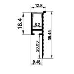 Профиль WALL-FANTOM-BENT-W10-SIDE-2000 ANOD (Arlight, Алюминий)