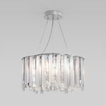 Умный подвесной светильник с хрусталем 101011/6 хром