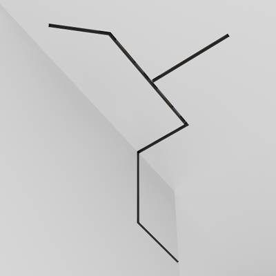 Шинопровод 1 м Exility встраиваемый под ГКЛ 9,5мм, черный, TRX034-421B. TM Maytoni