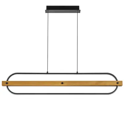 723337 Люстра LODI LED 36W 3240LM ЧЕРНЫЙ/ДЕРЕВО 3000K Lightstar