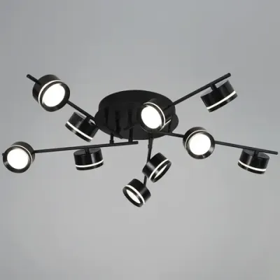 10590-0.3-10 Black светильник потолочный Reluce, GX53х10