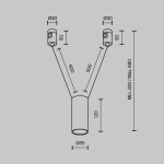 Трековый подвесой светильник Фокус / Focus Led Flarity 4000K 12Вт 36°, TR157-1-12W4K-B. TM Maytoni